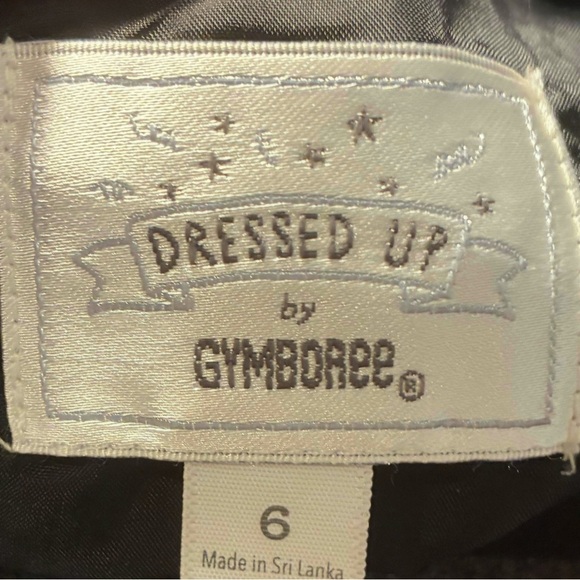 Gymboree Black and Gold Striped Dress with Red Accents - Picture 3 of 3